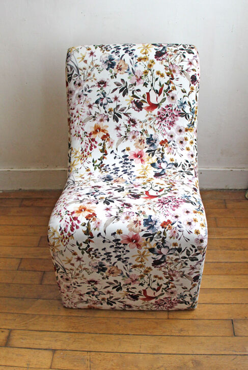 Restored vintage low chair