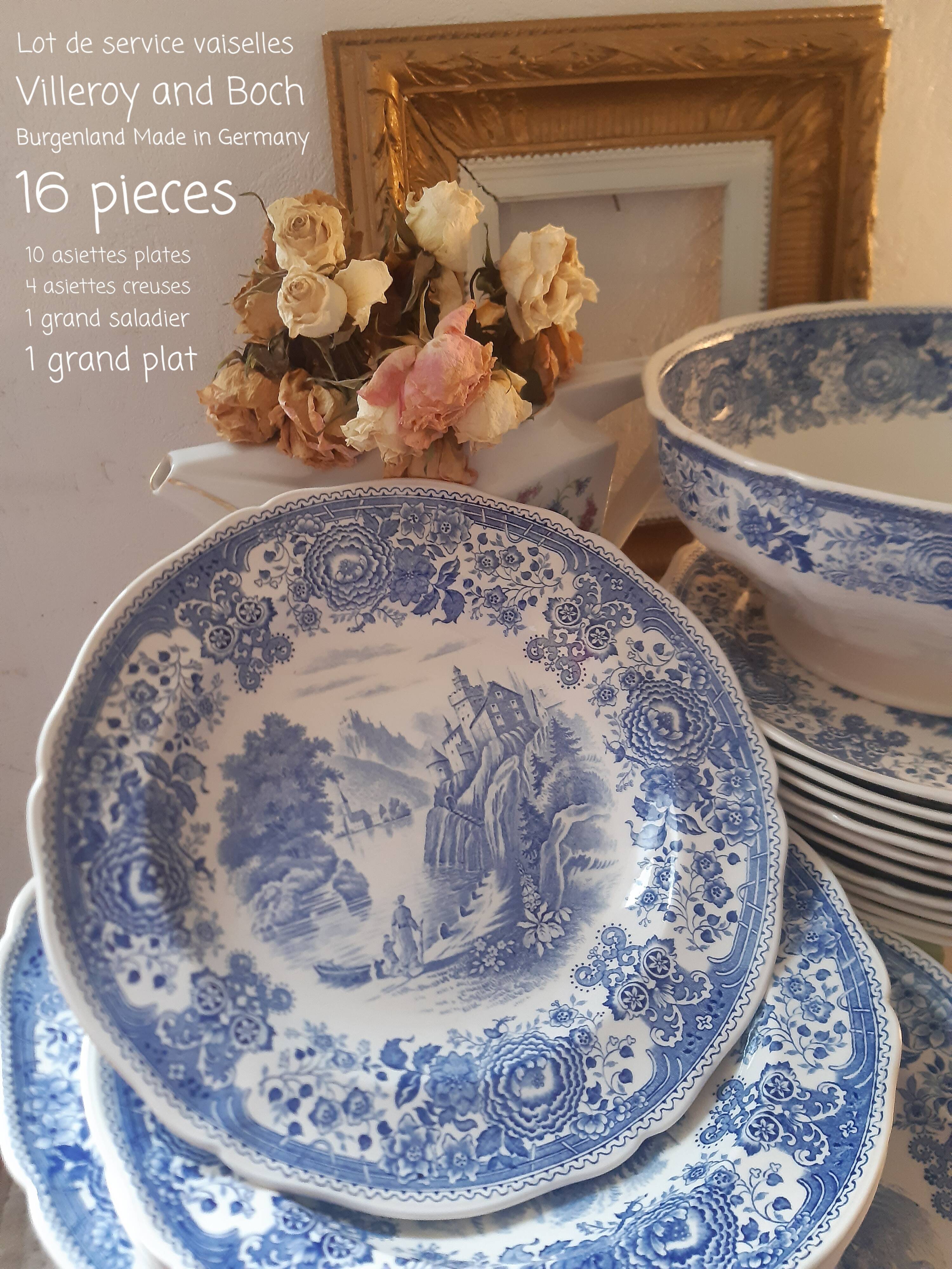 Tableware service Villeroy and Boch Mettlach Burgenland Made in Germany