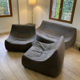 set of a 3-seater sofa and 2 armchairs - Saké Pascal Mourgue