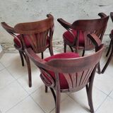6 Fauteuils bridge bistrot