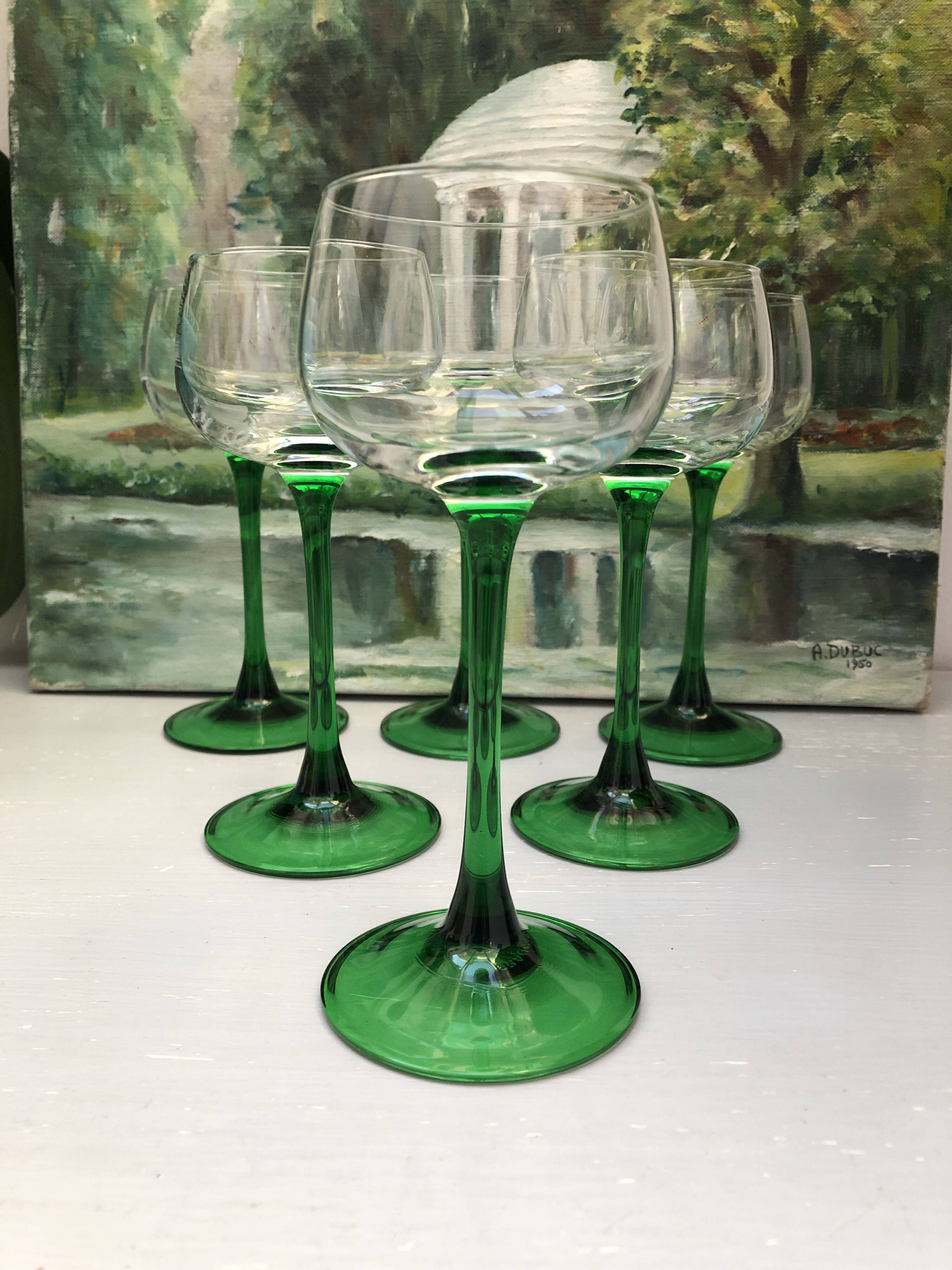 vintage alsace wine glass