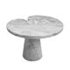 Original Angelo Mangiarotti Italian "Eros" Carrara Marble Side Tables