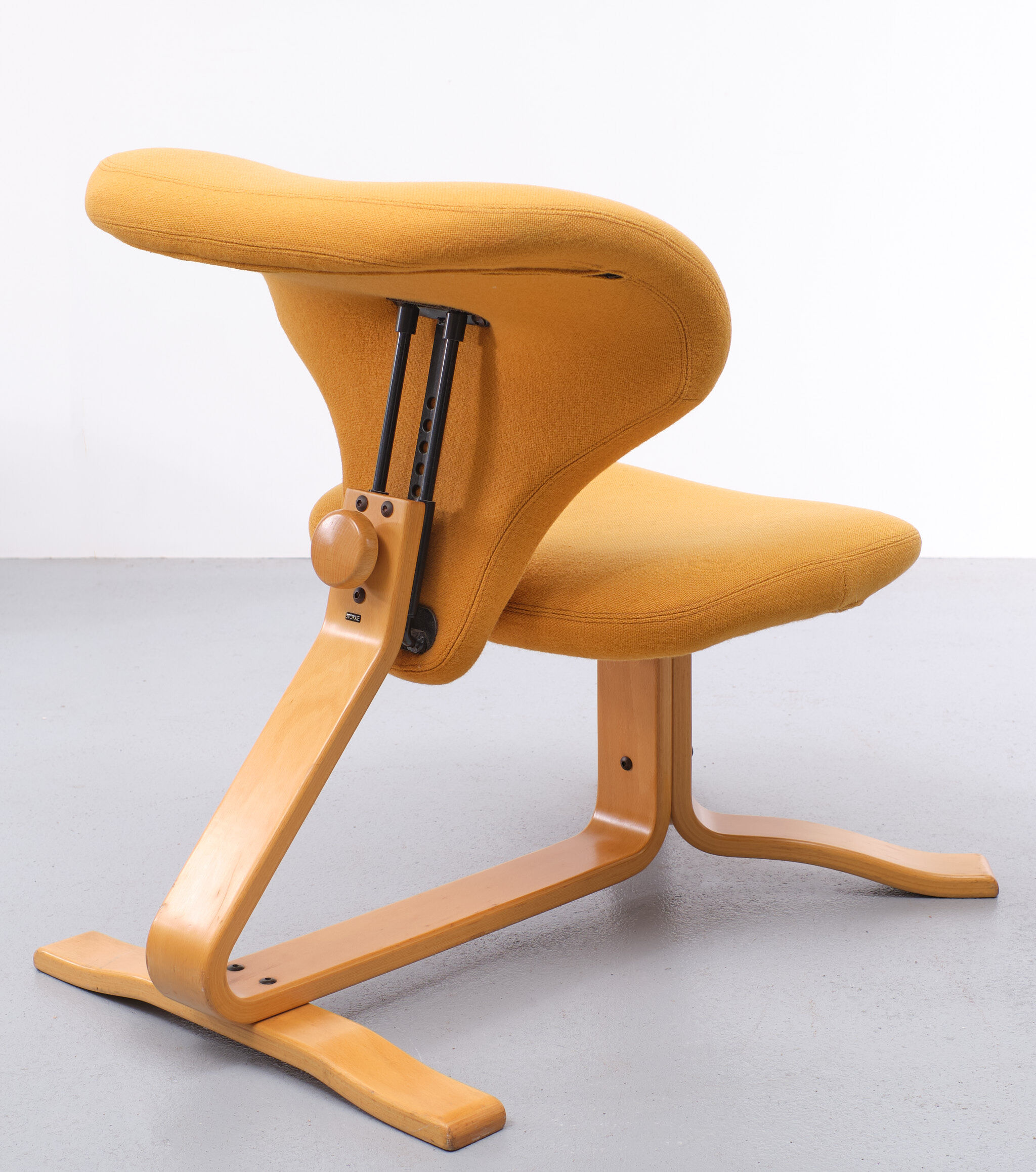 Stokke Lounge chair and ottoman Peter Opsvik Norway 1970s