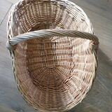 Vintage wicker log basket