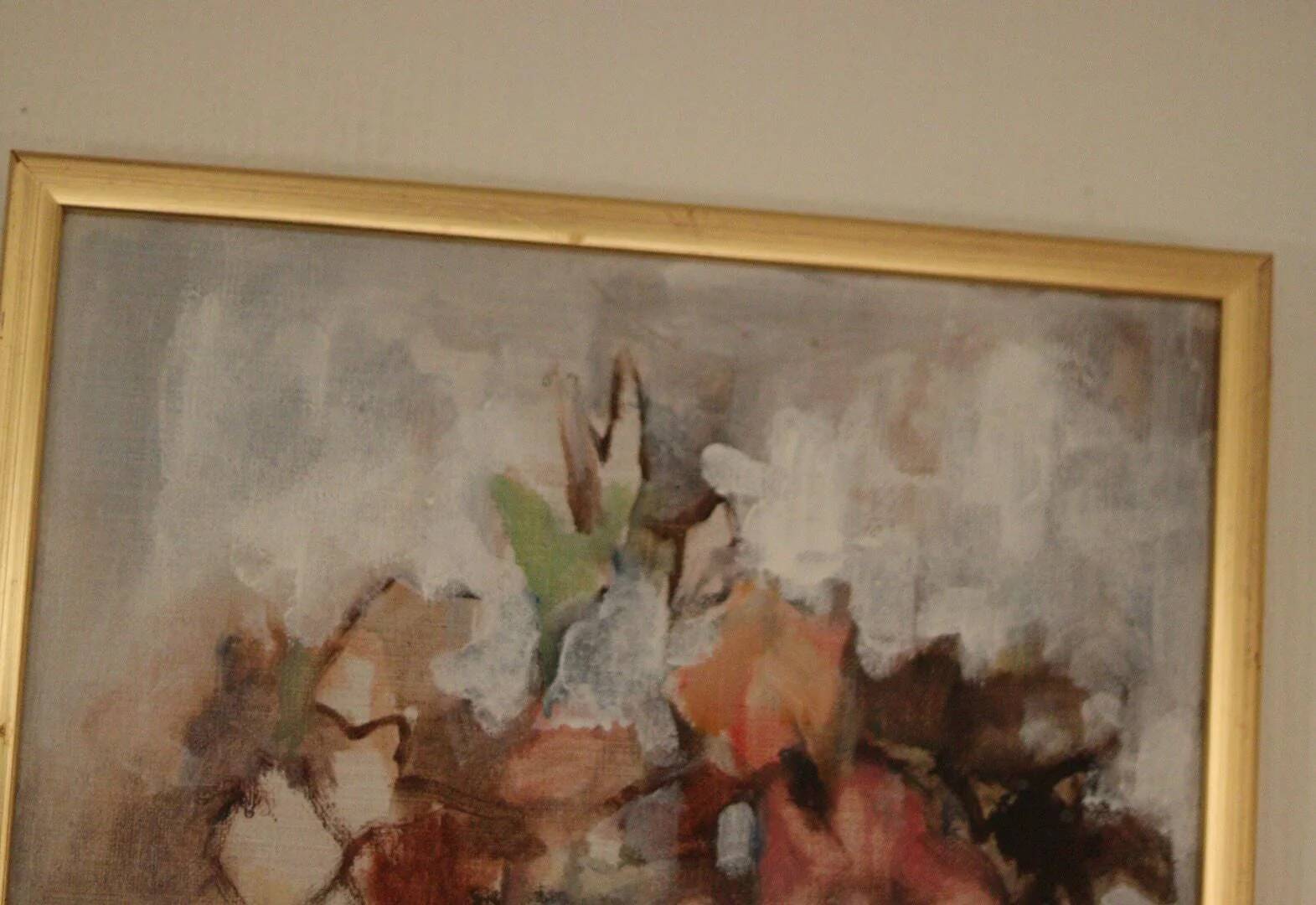 Original Swedish Oil on Canvas – “Bloom” by Pia H. Campbell – Signed