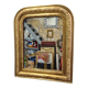Miroir ancien doré Louis Philippe