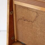 Wall shelf, Scandinavian teak wall bedside table, 1960
