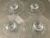 Series of 4 vintage octagonal egg cups France