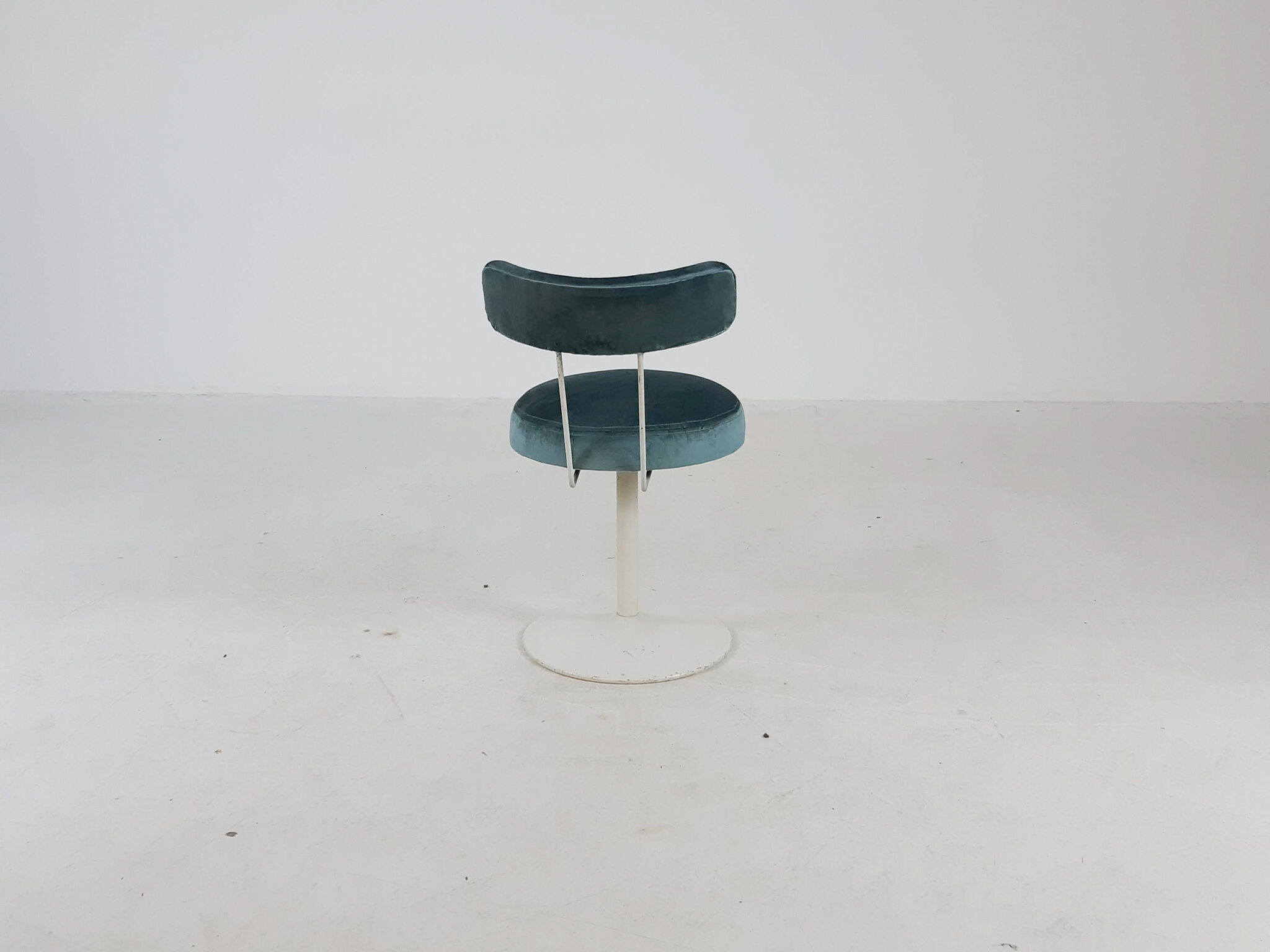 Tabouret métal et velours