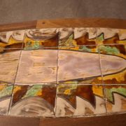 Table basse en ceramique , Vallauris , Gustave Reynaud