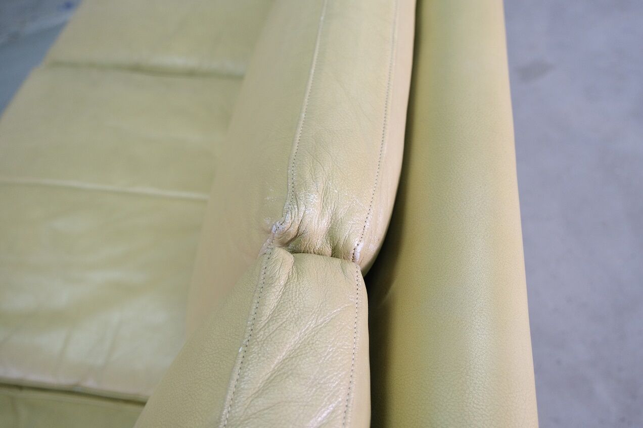 Mid-Century Scandinavian Leather Sofa, 1960s