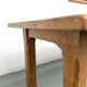 XL brutalist dining table in solid oak