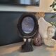 Miroir à poser pivotant en osier noir