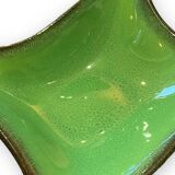 Ceramidi cup in varnished ceramic green and black mordorée