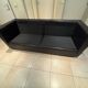 Black leather sofa by Sede – Design by Andrée Putman – 1990s