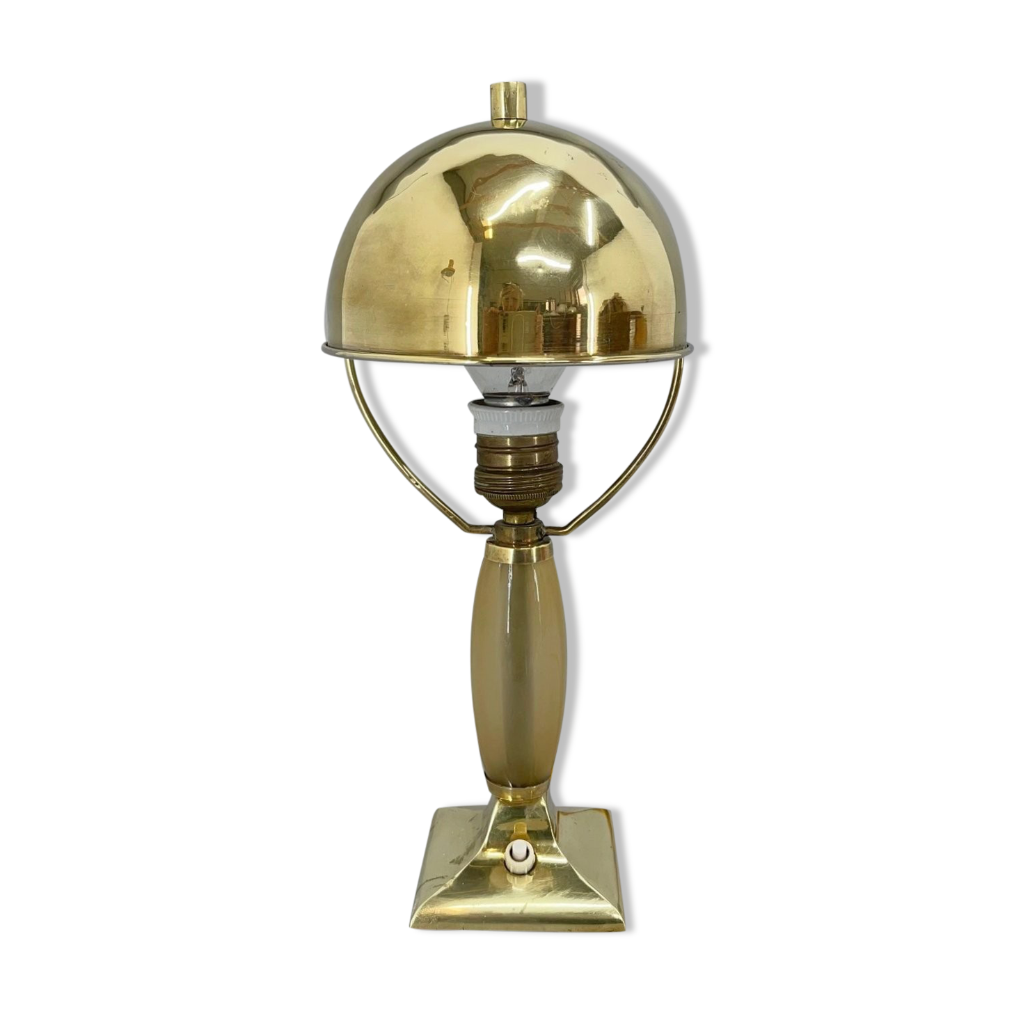 Art Deco Brass Table Lamp, 1930's