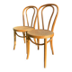 Paire de chaises bistrot bois clair