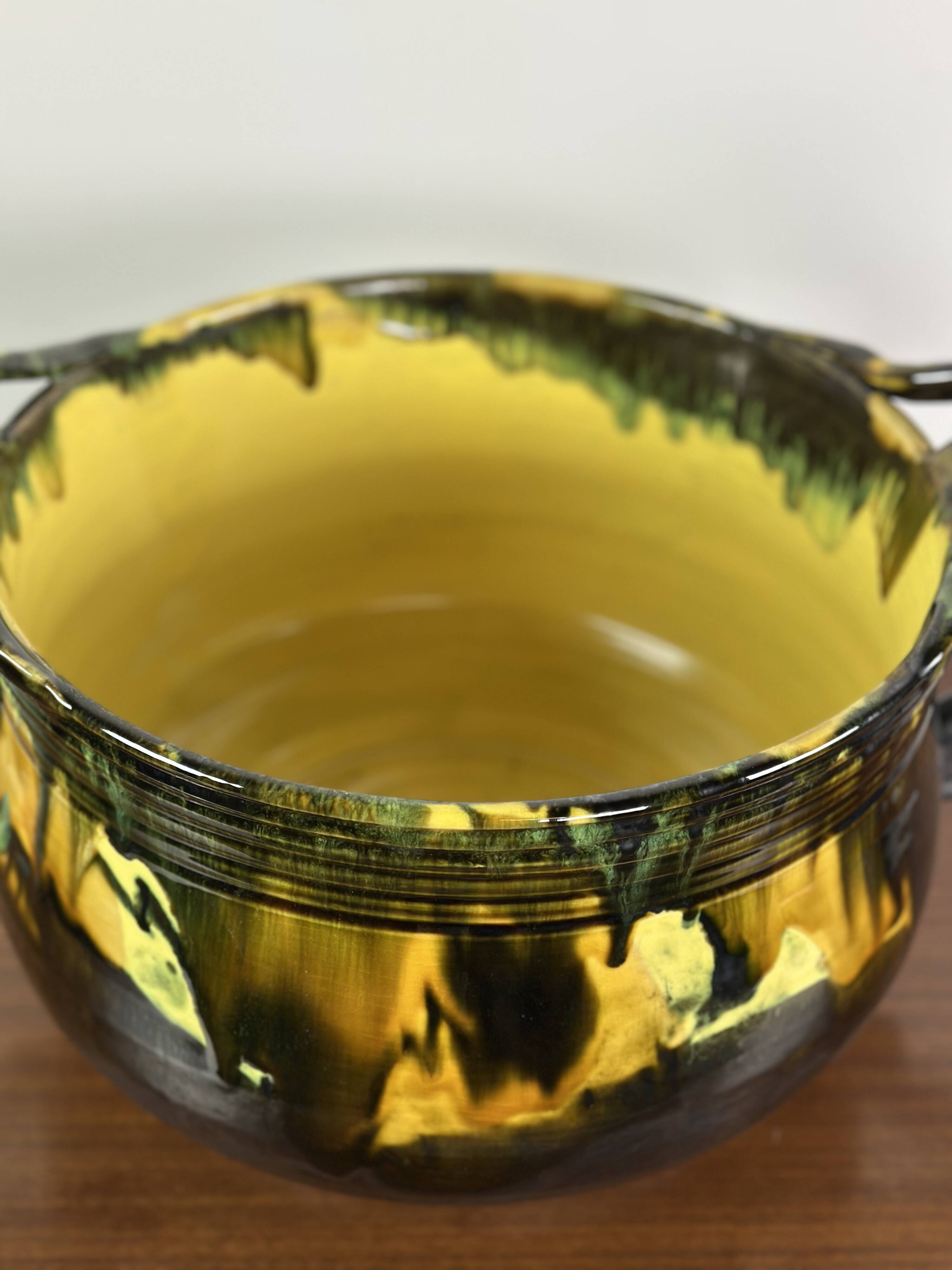 Vintage ceramic basin by André Chaudemanche 1960