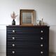Commode vintage noire