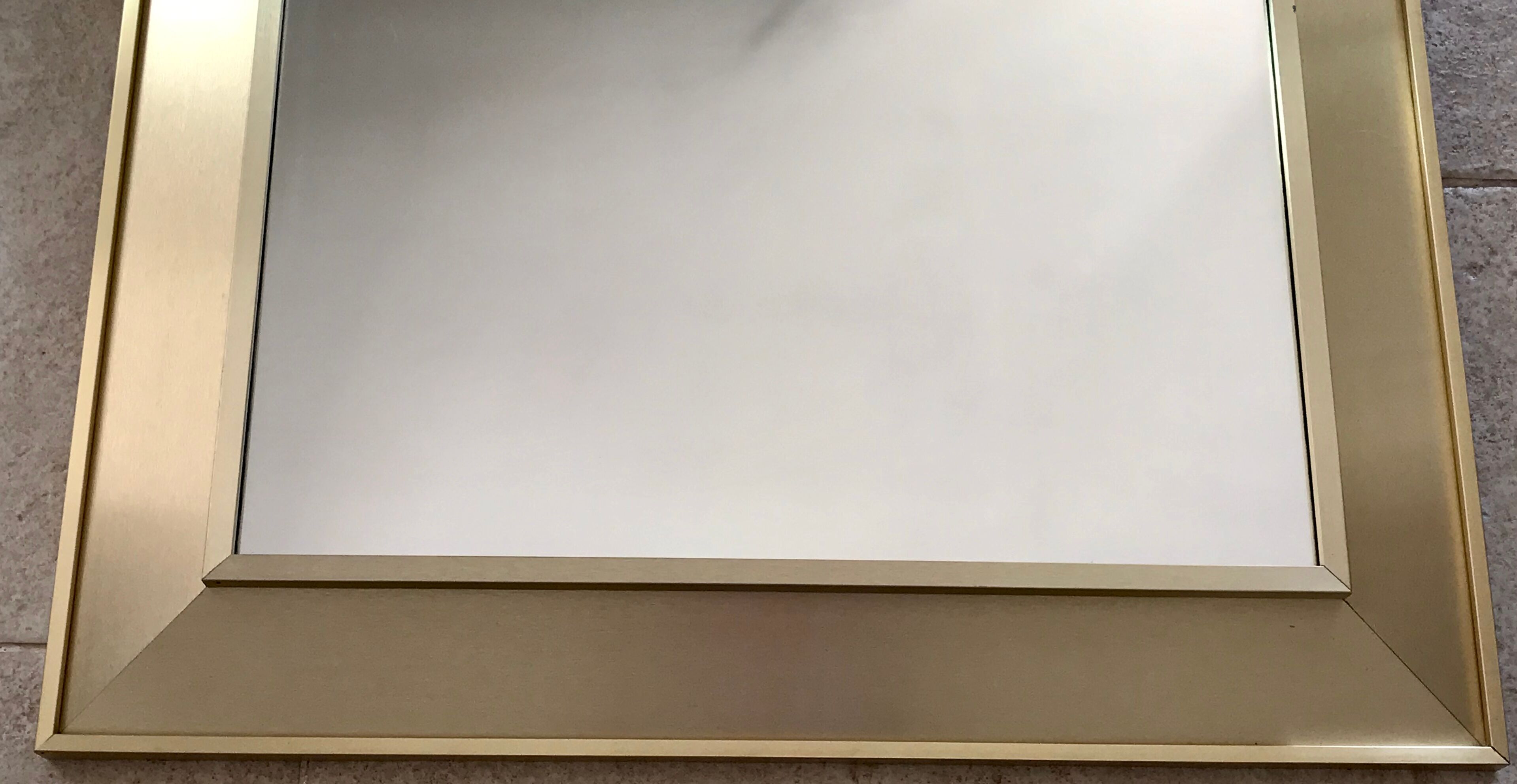 Mirror brass vintage 110 X 80