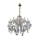 Lustre pampilles gaine de verre 12 ampoules