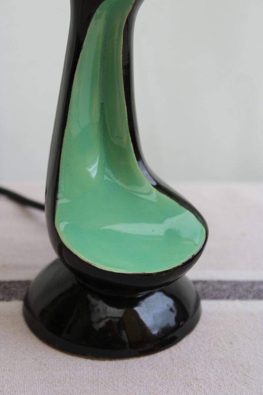 Ancienne lampe en céramique