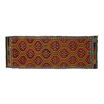 Anatolian handmade kilim rug 236 cm x 84 cm