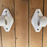 White porcelain towel rack, early twentieth century