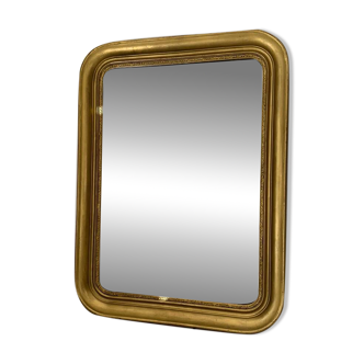 Antique gilded Louis-Philippe mirror, 19th century.