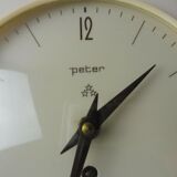 Ancienne montre / horloge mécanique, Peter, en céramique, vintage