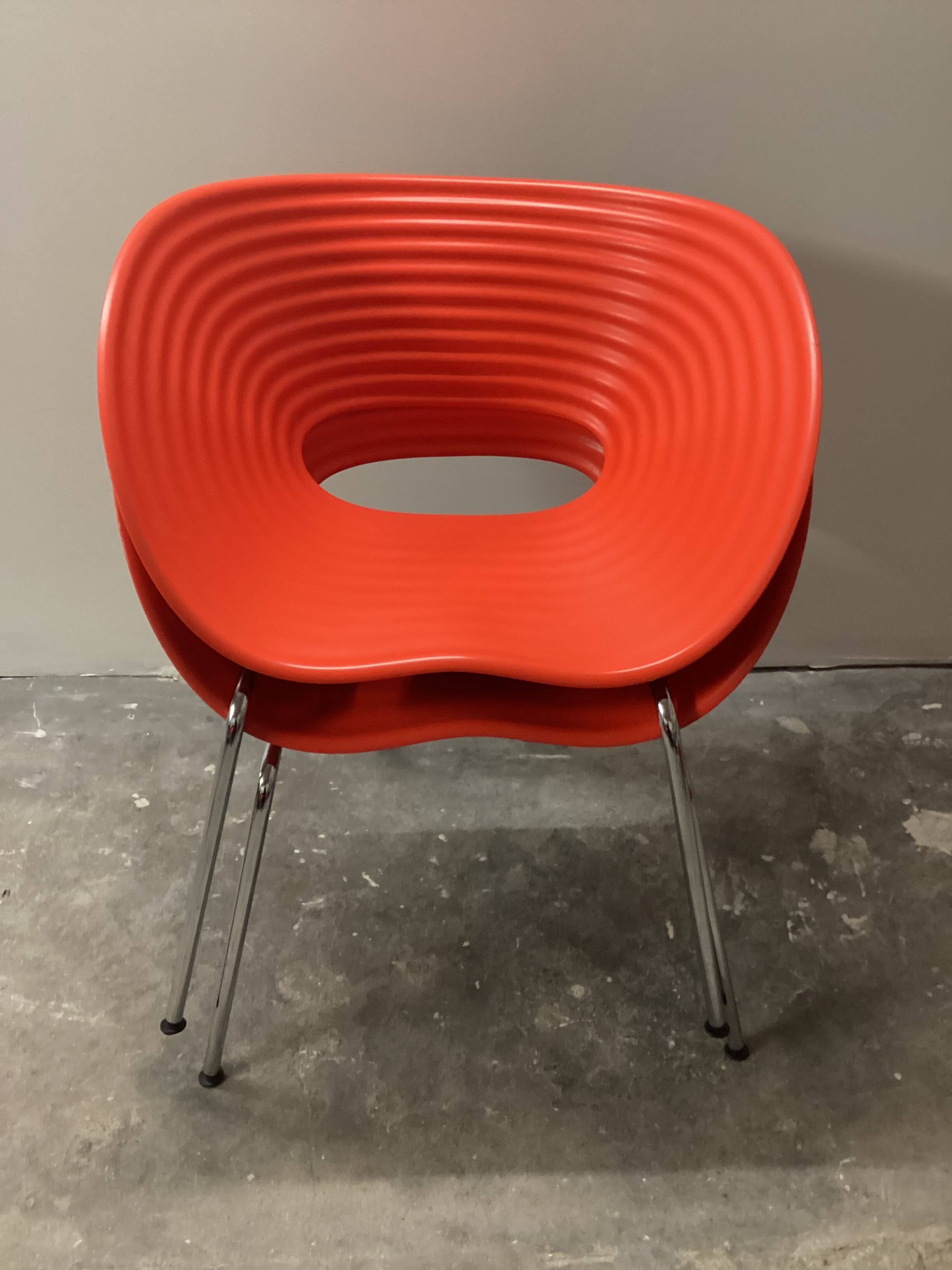 Pair of Tom Vac designer chairs, by Ron Arad