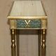 Italian vintage console with a glass mirror top.
