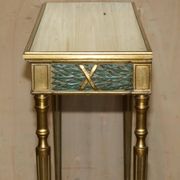Italian vintage console with a glass mirror top.