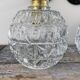 Pair of wall sconces globes in chiseled glass