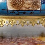 Planter in glazed porcelain and gilded bronze late nineteenth
