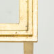 Table basse fer forgé dorée signée Robert Thibier années 60