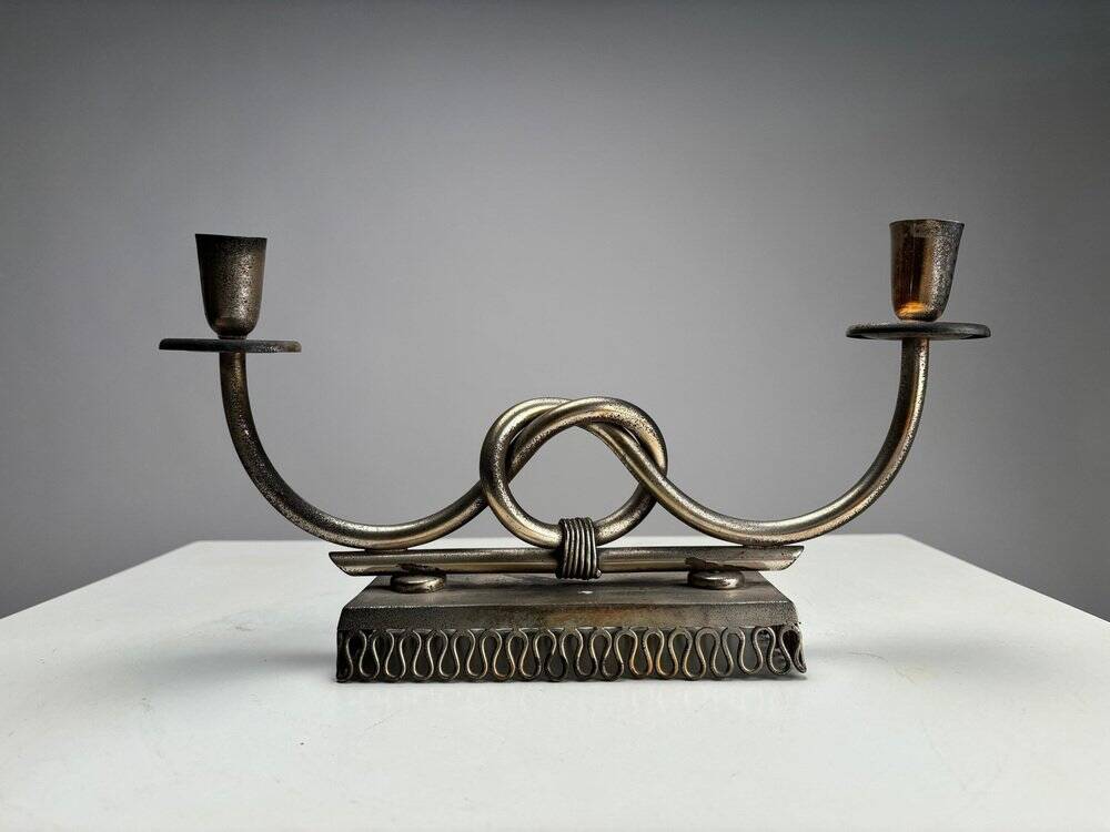 Mid-Century Metal Candleholder by Gio Ponti, Italy, 1950s