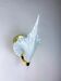 Italian "Calla Lily" leaf-shaped wall sconce, Murano glass & gilt brass, circa 1970s