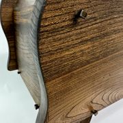 Brutalist solid wooden flower plante, 1970's