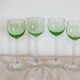 4 old uraline liqueur glasses
