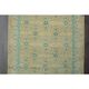 Vintage Turkish Oushak Handmade Wool Cotton Orange Runner Rug 108x294