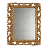 Antique carved and gilded wooden mirror, Italy, 20th century