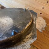 Elegant Art Deco silver-plated metal serving tray, double hallmarked