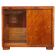Art Deco sliding door display cabinet, Czechoslovakia, 1940s
