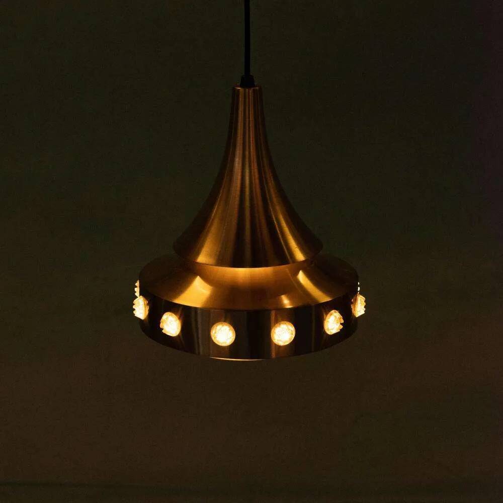 Danish space age suspension design, vintage pendant from the sixties.