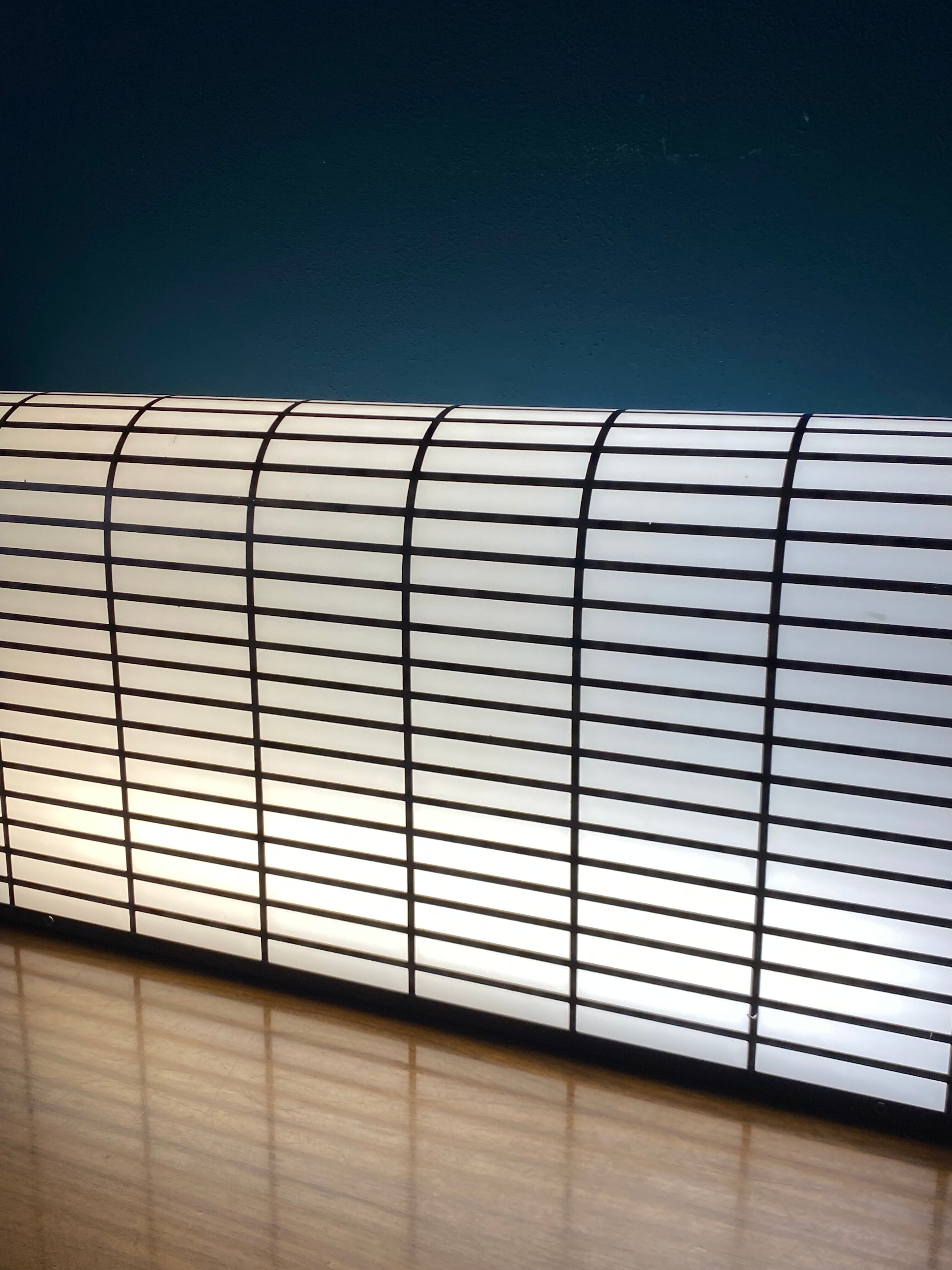 Postmodern reticulated lamp in the manner of J.Hoffman, Italy 1980s