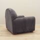 Grey velour armchair, Italian design, 1980s, production: Italy