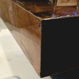 Coffee table in elm burl veneer attributed to Willy Rizzo - 1970