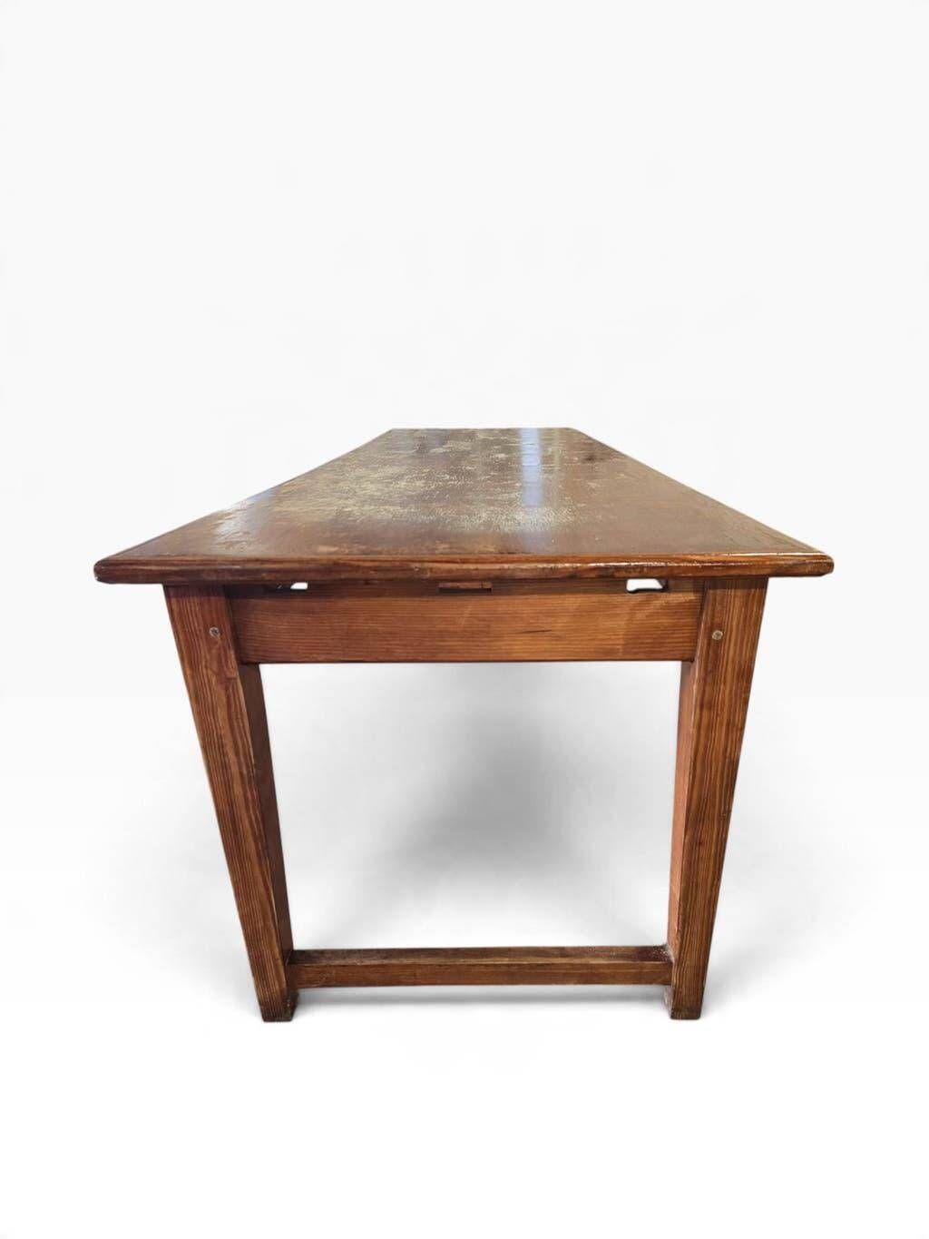 XL vintage solid wood dining table / farmhouse table