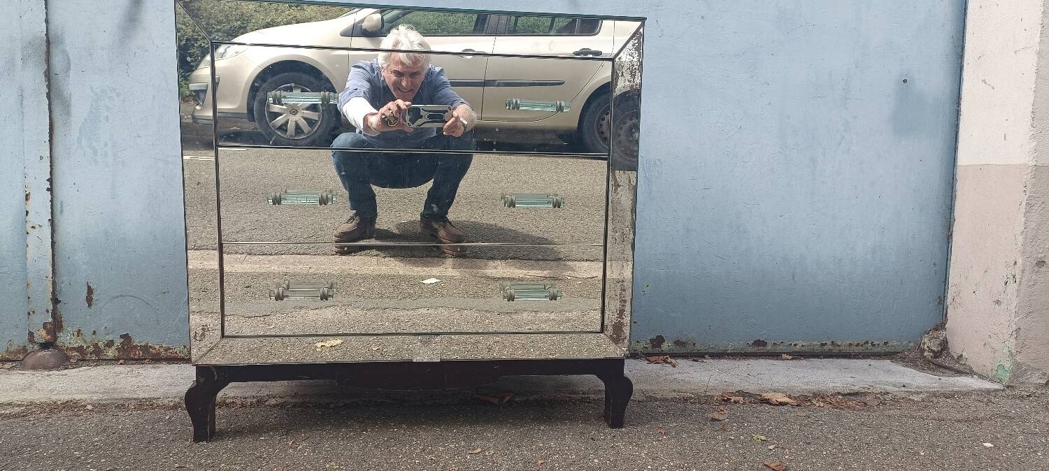 Commode miroir vintage